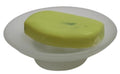JAGGER JAG243 Table Top Glass Soap Holder & Dish for Bathroom, Kitchen & Wash Basin, (3.25 Inch) (Glass [ Dish ONLY ])