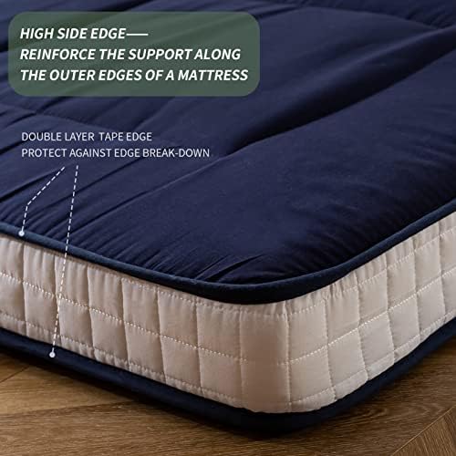 Maxyoyo Japanese Floor Mattress Futon Mattress Twin Bed Mattress, Single Mattress Pad Guest Mattress Floor Bed Mattress, Easy To
