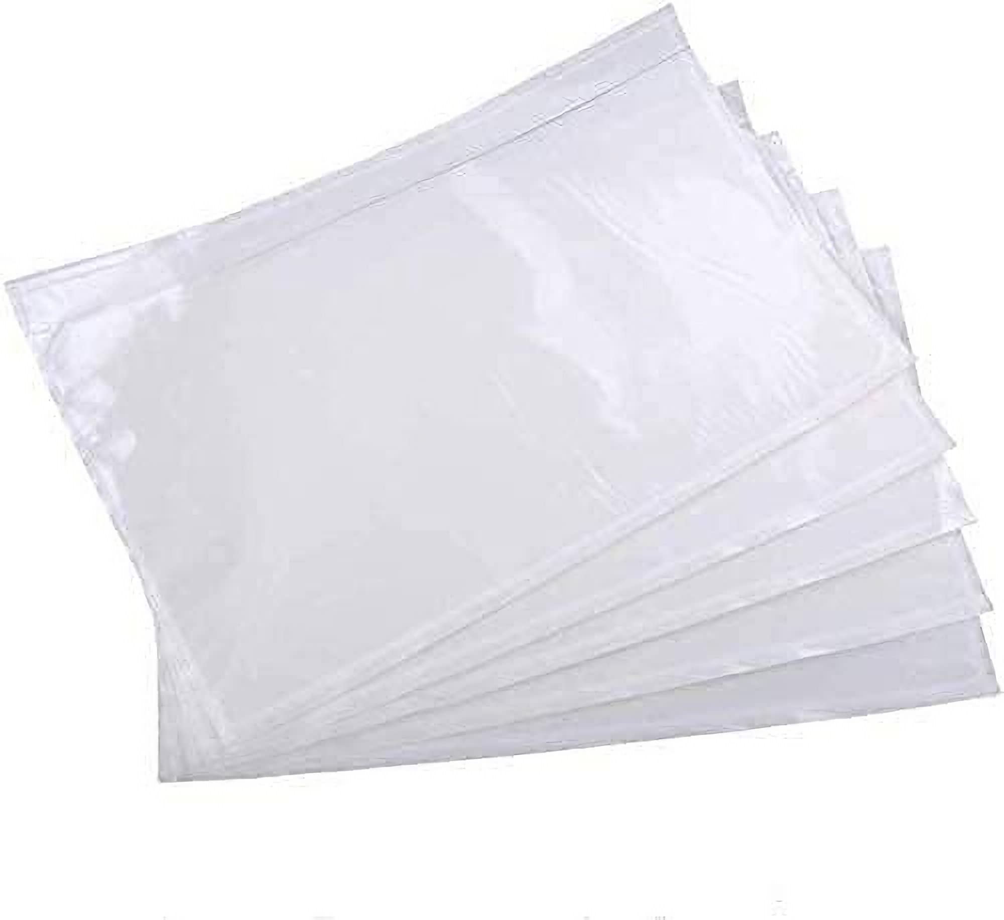 Ryhampaper Packing List Envelopes, Clear 7.5' X 5.5' Self Adhesive Shipping Labels Envelope Pouches (100 Pcs)