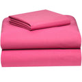 Twin Xl Pink Sheet Set - Knit Jersey 100% Cotton Breathable & Cooling Sheets - Dorm Room, Hospital & Split King Bed Sheets - Com