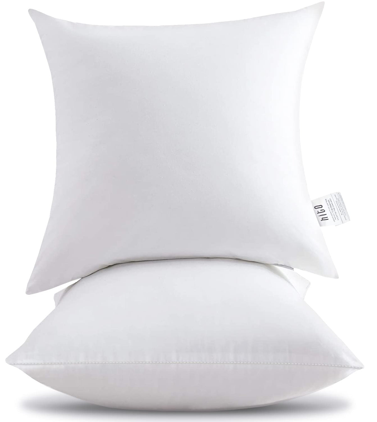 Hito 24X24 Pillow Inserts (Set Of 2)- 100% Cotton Covering Down Alternative Throw Pillows White For Couch Bed Sofa