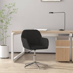 vidaXL Swivel Office Chair - Modern Design with Adjustable Height and Swivel Features, Upholstered in Black Fabric for Professional or Home Office Use