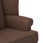 Comfort Pointe Erin Brown Fabric Traditional Wing Back Accent Chair