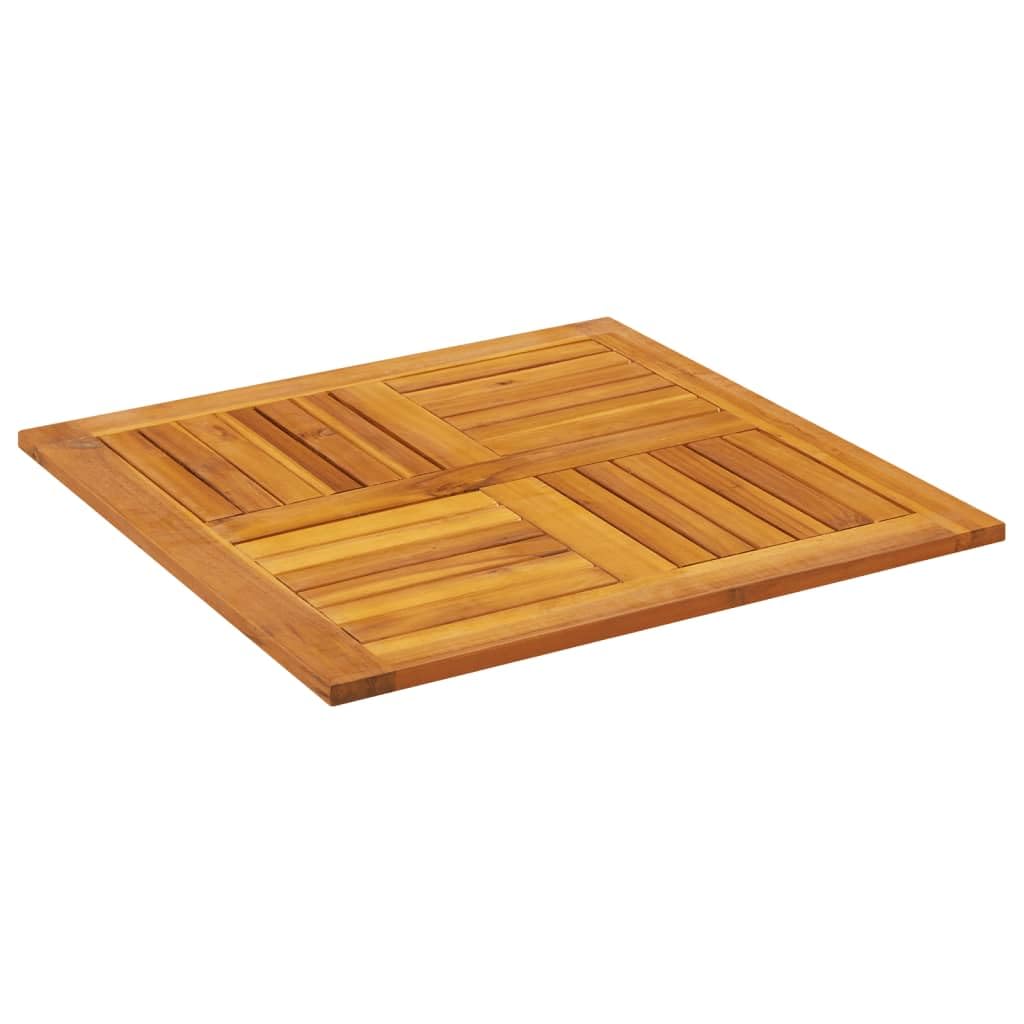 Table Top - Square 27.6"x27.6"x0.8" - Solid Wood Acacia - Thumbnail 3