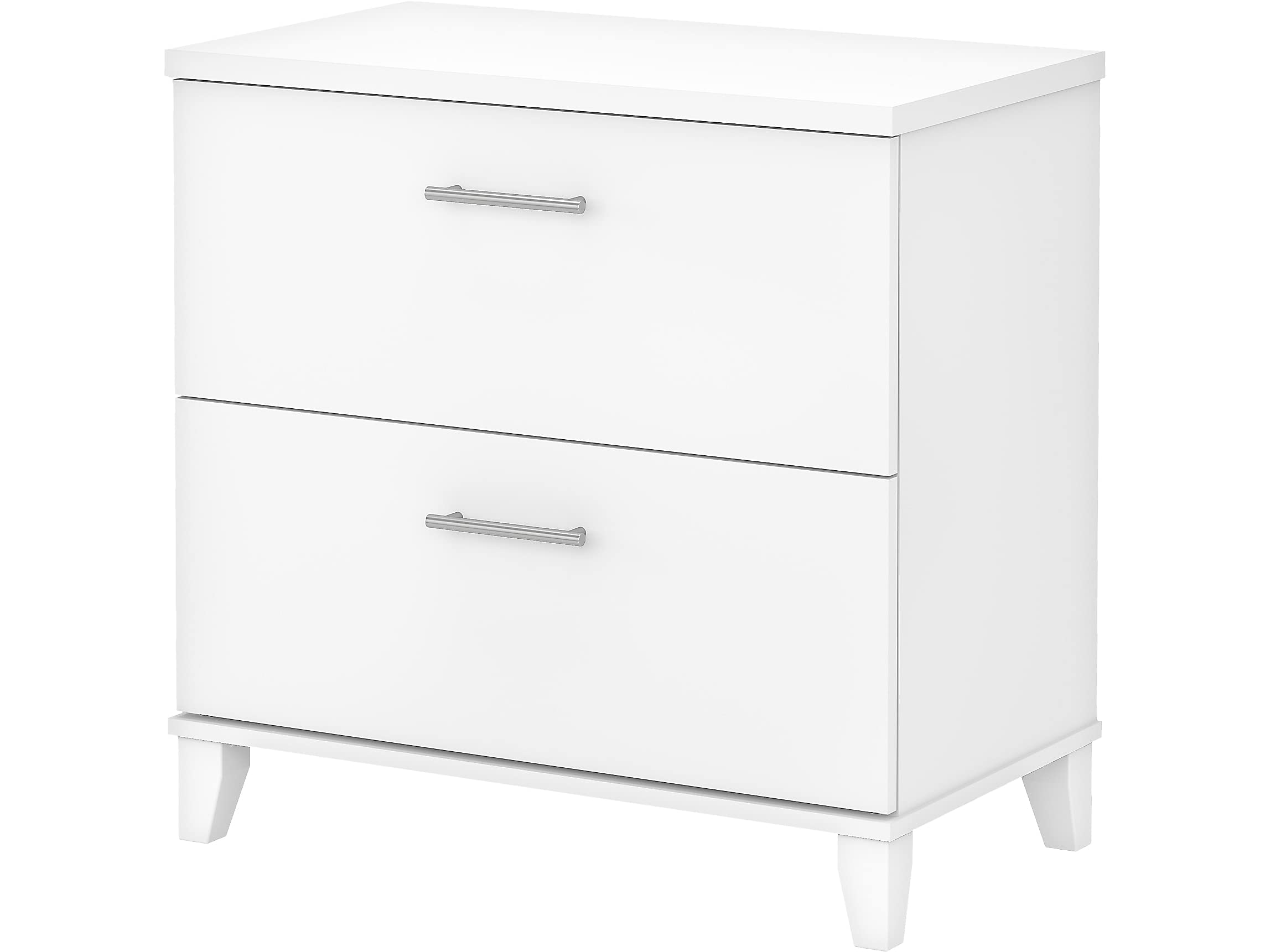 Bush Wc81980 Somerset 2-Drawer Lateral File Cabinet, Letter/Legal, White, 30-Inch