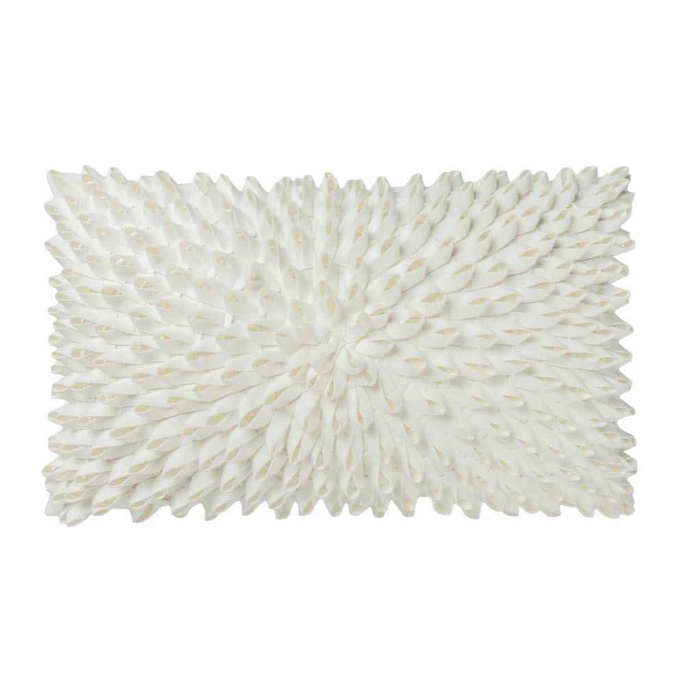 Kingrose 3D Handmade Flower Accent Throw Pillow Cover Home Decorative Cushion Cover Super Soft Pillow Case For Sofa Couch Bed Li