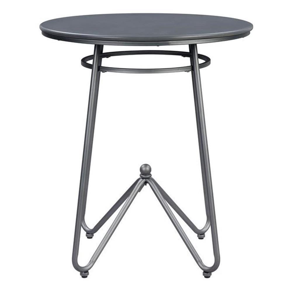 Acme Nimai 3-Piece Wooden Counter Height Set in Gray Oak and Sandy Gray