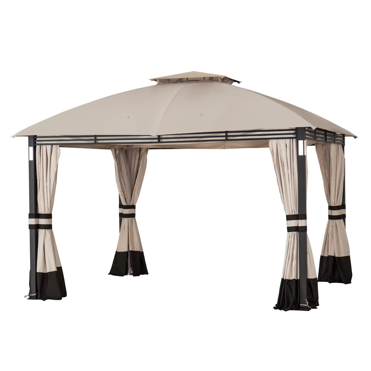 Garden Winds Replacement Canopy Top Cover Compatible with The Crestfield 11X13 (Models A101017510, A101017511, A111020900) Sunjo