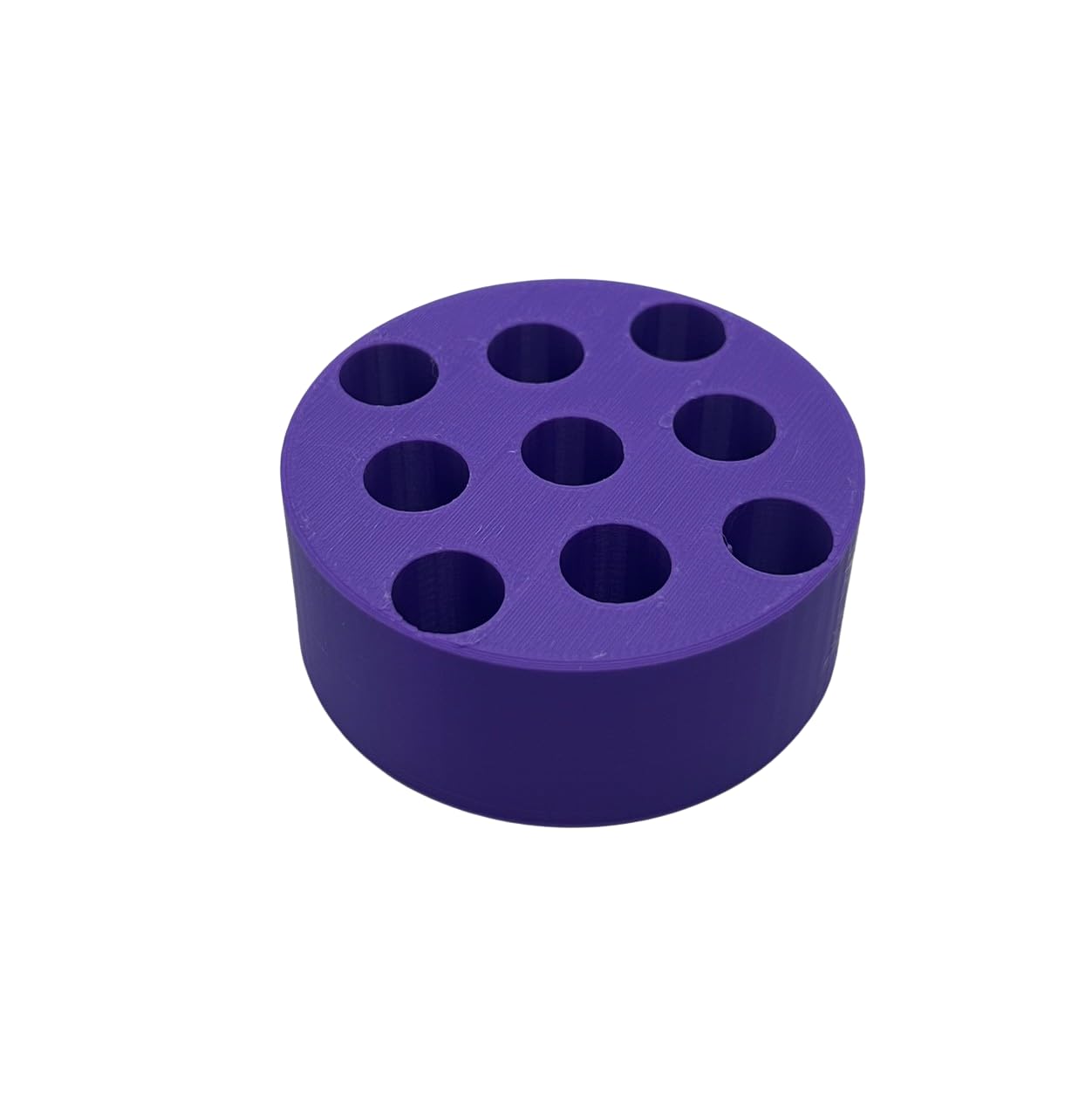 Designz3D 510 Cartridge, Pens And Battery Holder - 9 Spaces Puck (Purple)