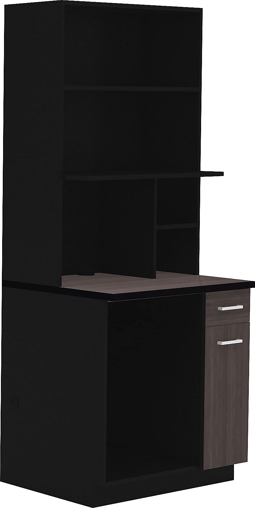 Safco Products 1705AN Modular Hospitality Breakroom Base Cabinet, Appliance, Asian Night Base and Black Top