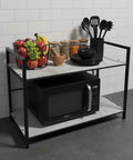 2 Tier Microwave Oven Stand For Kitchen Platform | Countertop Storage Rack For Otg Microwave And Home Appliances | Kitchen Organ