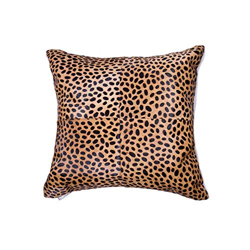 HomeRoots Kitchen Modern Decorative Quattro Pillow - 18' x 18' x 5', Cheetah