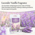 Candle Warmers Etc Classic Wax Melts 2.5Oz, Lavender Vanilla Fragrance (4-Pack) - Each Pack Has X4 2.5 Oz Wax Melts And 30 Hours