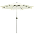 Sunnyglade 9' Patio Umbrella Outdoor Table Umbrella With 8 Sturdy Ribs (Beige)