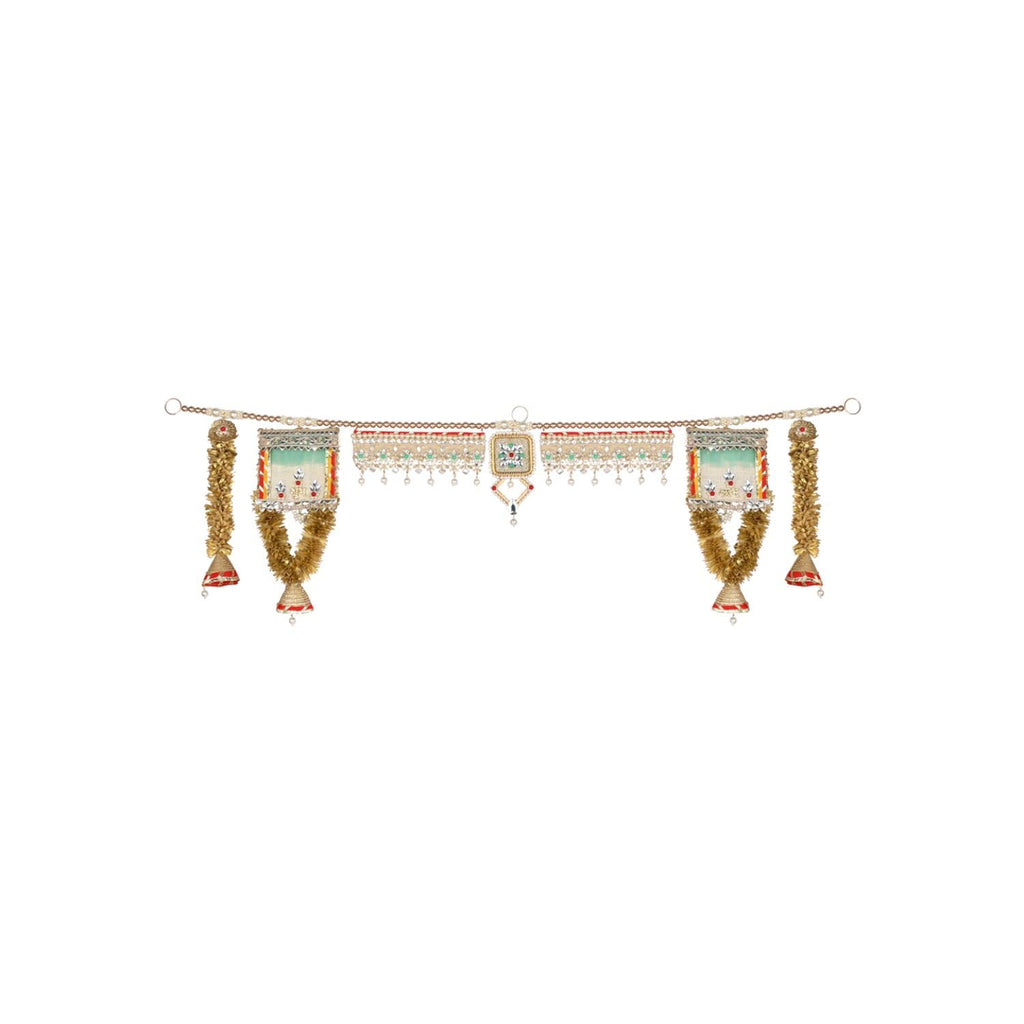 I Jewels Traditional Toran Artificial Flower Garlands Handmade Door Entrance Hanging Home Wall Decoration For Diwali (Hd04)