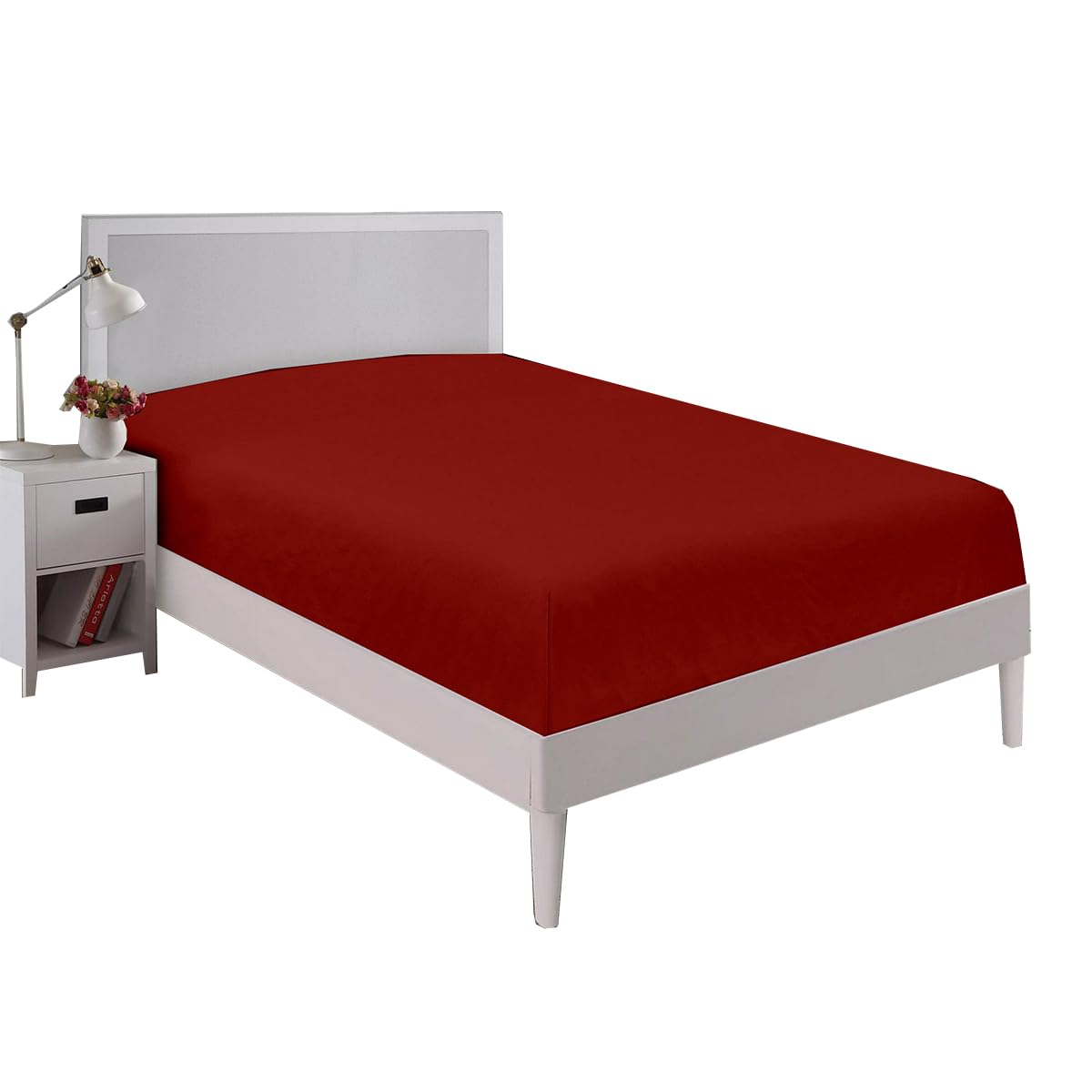 Fitted Bottom Sheet Twin Xl Size, Brushed Premium Quality Bottom Sheet 16 Inch Extra Deep Pocket,1 Pc Fitted Sheet Only, Soft Mi