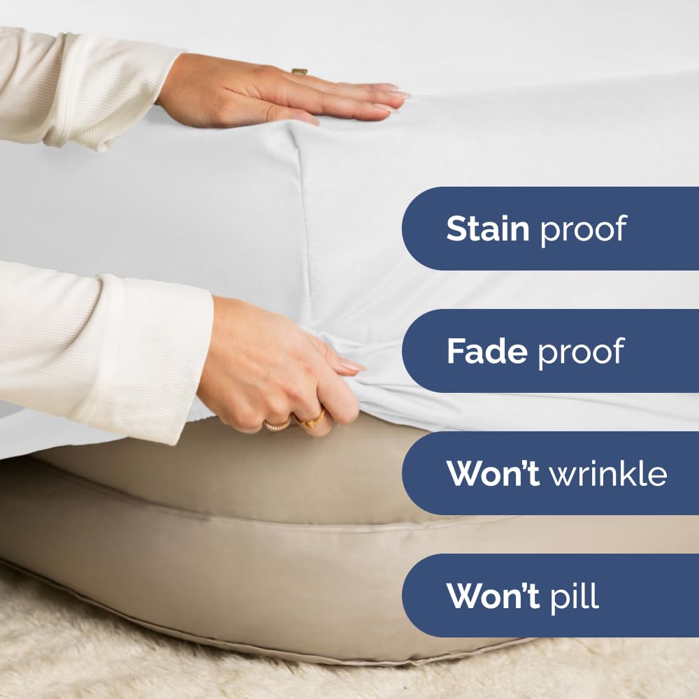 Extra Deep Queen Fitted Sheet - Hotel Luxury Single Fitted Sheet Only - Easily Fits 18 Inch To 24 Inch Mattress - Soft, Wrinkle