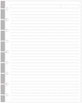 Zgmj Classic Size Discbound Lined Refill Paper, 9-Disc Discbound Pre-Punched Happy Planner Inserts, 100Sheets/200Pages Loose-Lea
