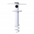 AMMSUN Beach Umbrella Sand Anchor Metal Heavy Duty Outdoor Umbrellas Base Ground Screw Auger with Carry Bag Universal & One Size