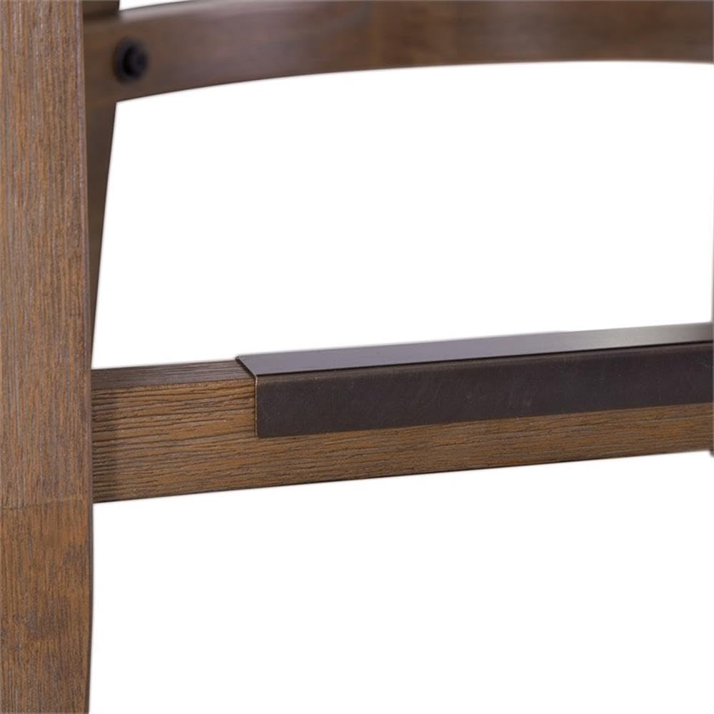 American Woodcrafters Michelle 26-Inch Warm Brown Wood Counter Bar Stool