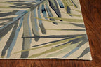HomeRoots 4'X6' Ivory Hand Tufted Tropical Palms Indoor Area Rug