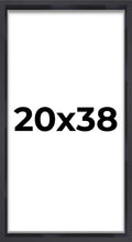 20x38 Shadow Box Frame Contemporary Black | 1'' Depth of Usable Space| Interior Size 20x38 or 38x20 Inches| UV Resistant Acrylic