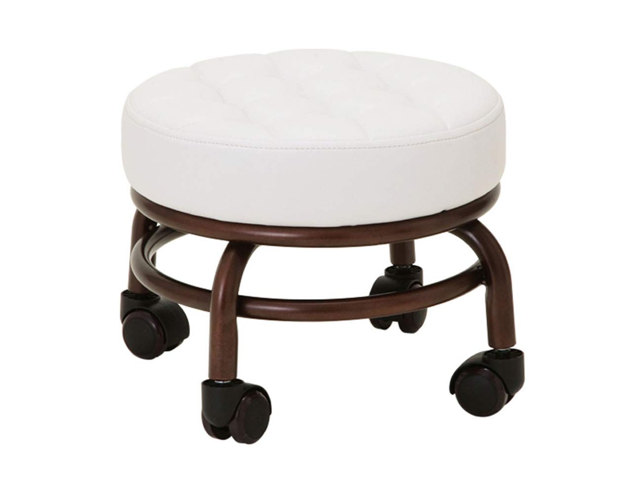 Elitzia Pedicure Chair Foot Stool Beauty Salon Foot Bath Footstool Spa Chairs Salon Stool Two Color Optional ET28499 (White)