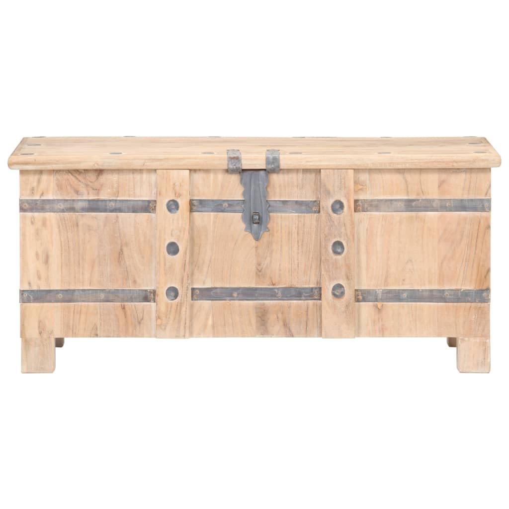 Solid Acacia Wood Storage Chest - Thumbnail 2