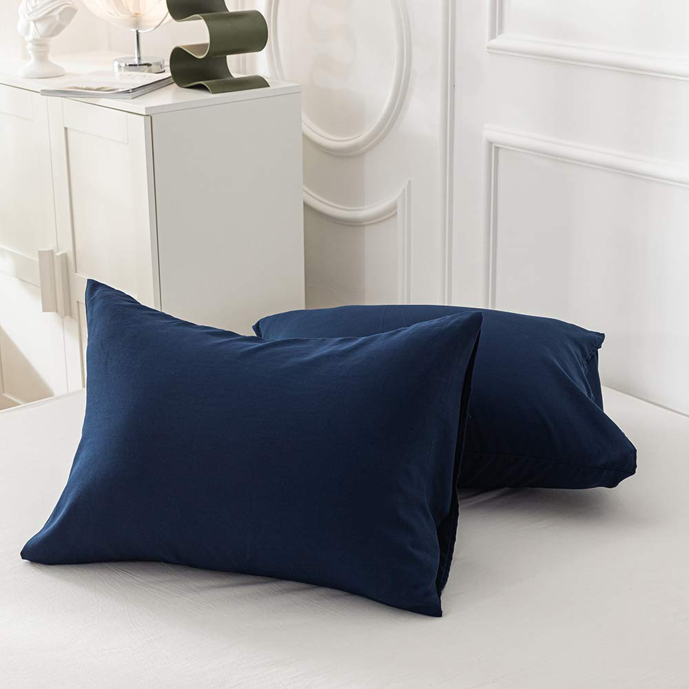 Karever Solid Navy Comforter Set Twin Navy Blue Bedding Set Soft Pure Navy Blue Bedding Quilt Set Kids Teens Adult Navy Blue Bla