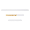 Kiera Grace Stockholm Maine Floating Shelves, Modern Wall Mounted Hanging Shelf for Bedroom, Kitchen, 24, White, 3Pack