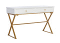 Linon White Campaign Desk