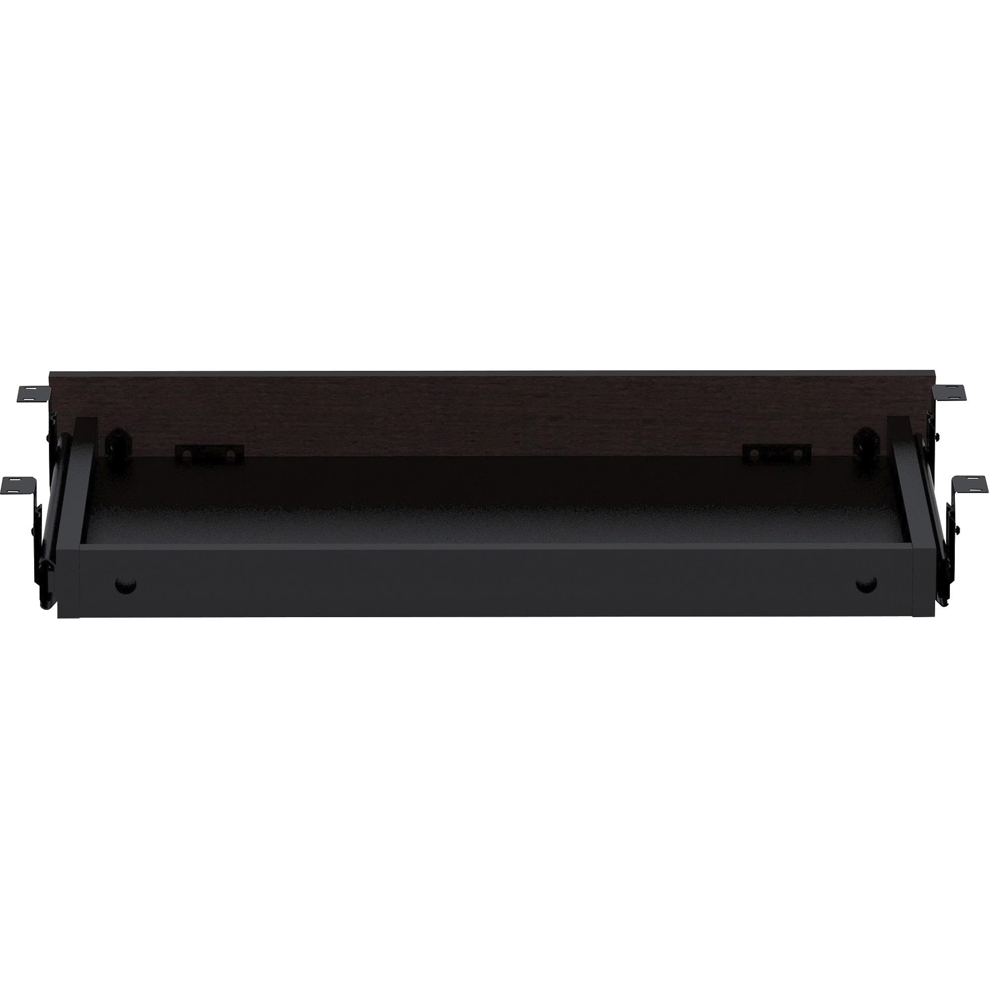 Lorell, LLR18224, Essentials Espresso Laminate Center Drawer, 1 Each