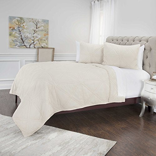 Rizzy Home | Bq4835 | 106"X92" Brown/Neutral/Solid Quilt