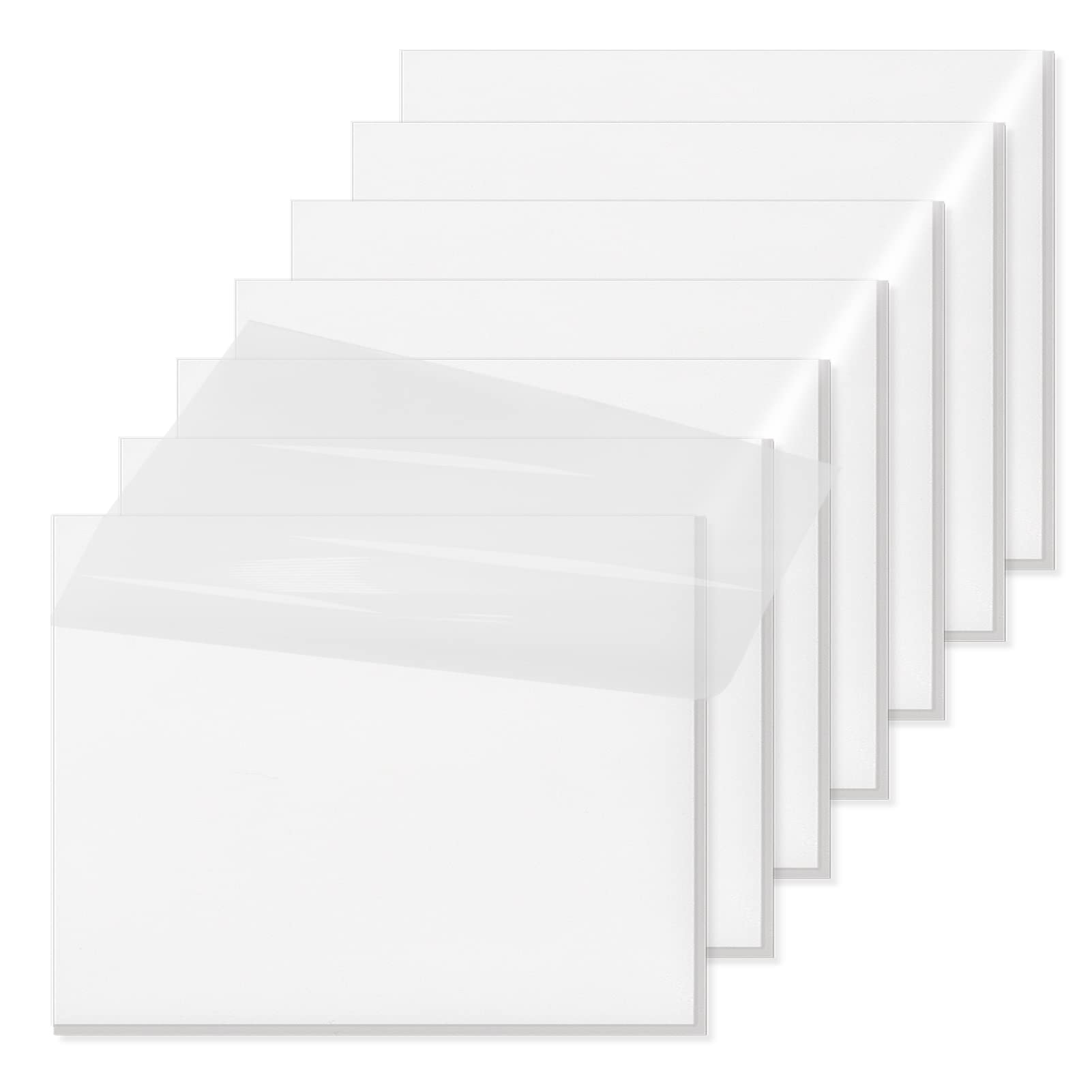 3X4 Inch Transparent Sticky Notes, 350 Sheets Large Translucent Self-Adhesive Clear See Through Post Sticky Notes For Office Wom