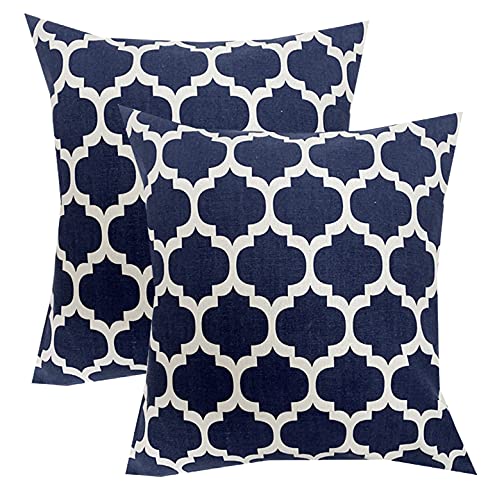 Pinkparrot Cotton Single Colour Printed Throw Pillow Covers/Cushion Covers (18X18Inches)  Set Of 2 Pcs Code0226