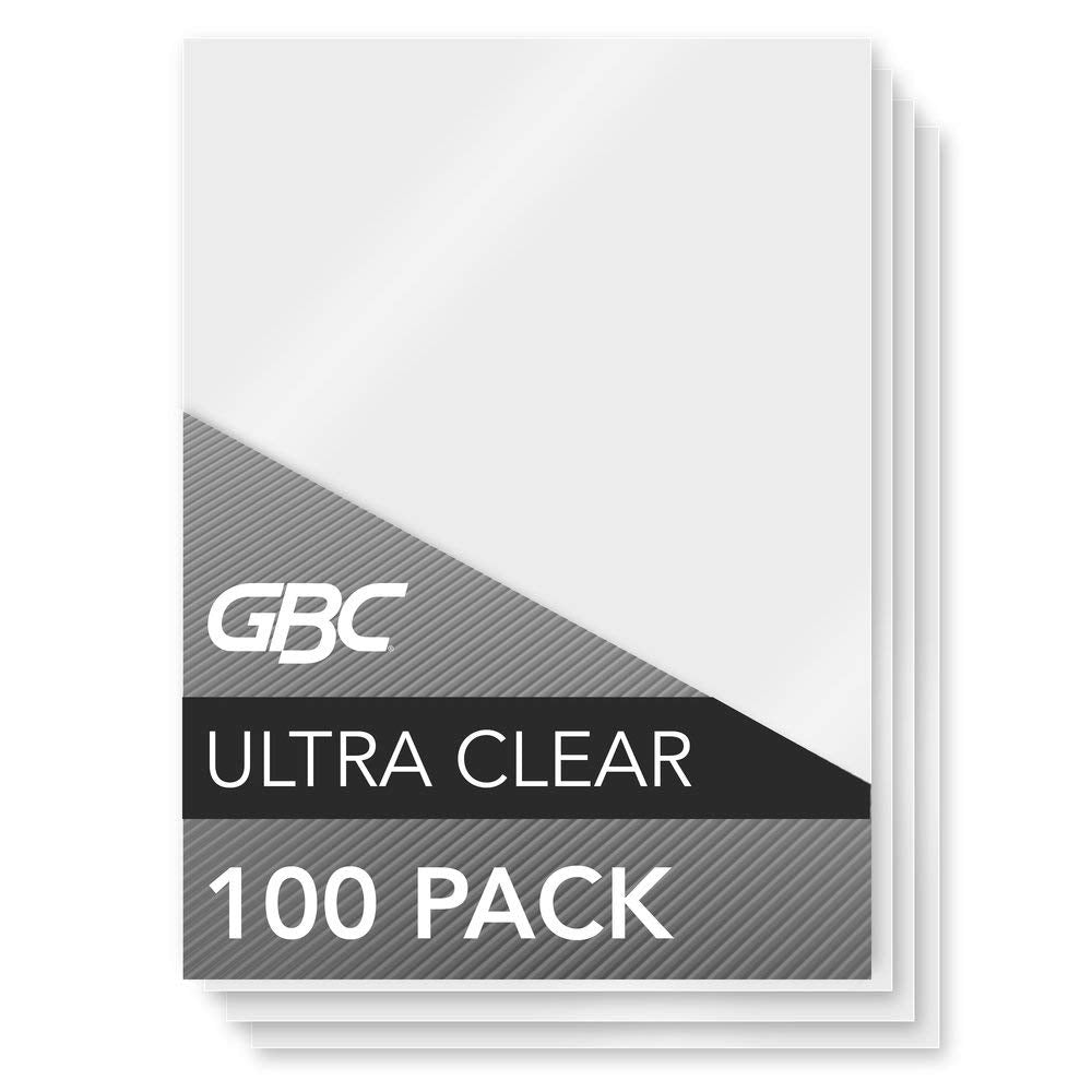 Gbc Laminating Sheets / Pouches, Heatseal Ultra Clear, Menu Size, 11-1/2'X17-1/2', 3 Mil, 100 Pack (3200415)