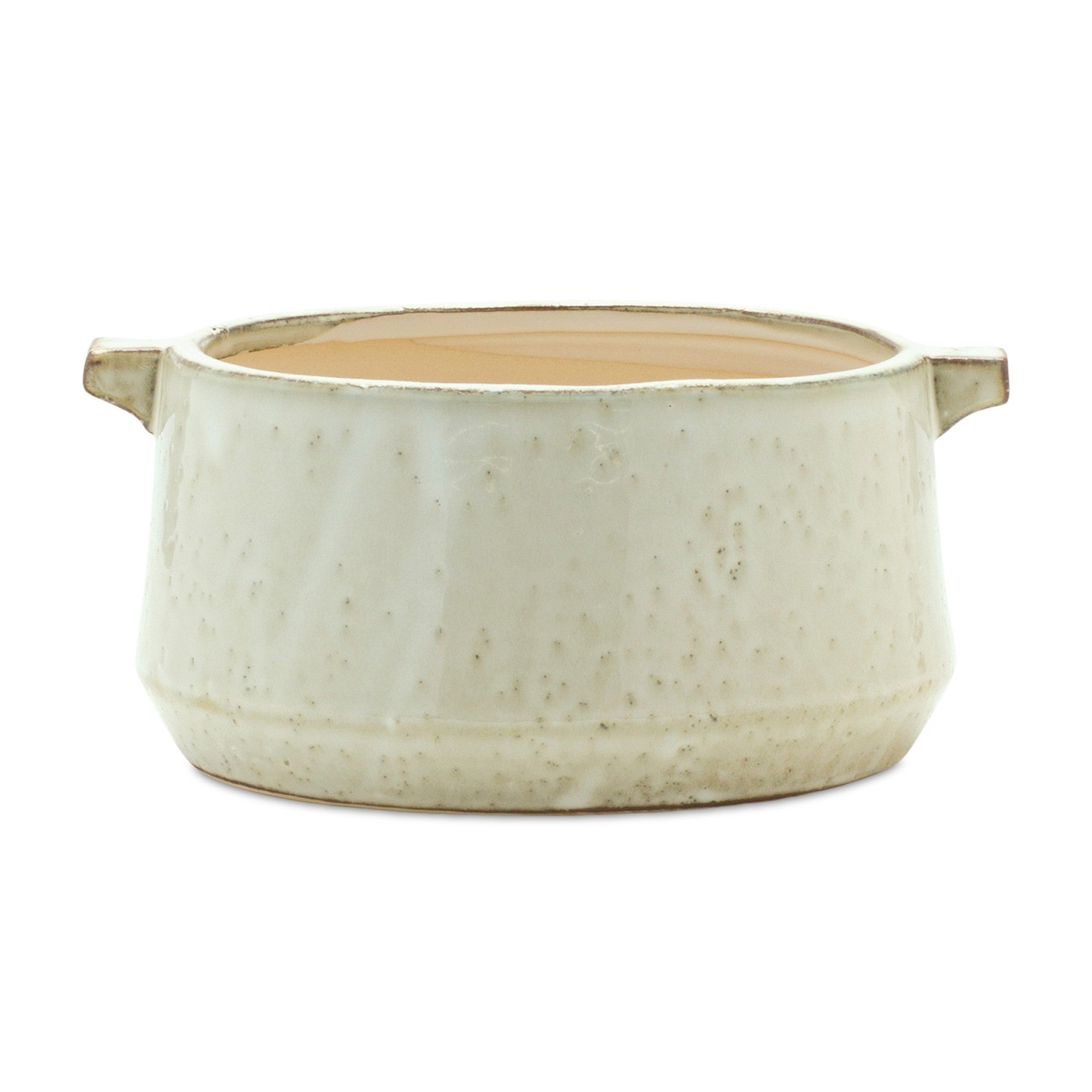 Beige Clay 5.54113 Ounce Round Pot Planter