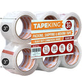 Tape King Clear Packing Tape 3 Inch Wide (2.7Mil Thick) - 60 Yards Per Refill Roll (Pack Of 6 Rolls) - Strong Sealing Adhesive I