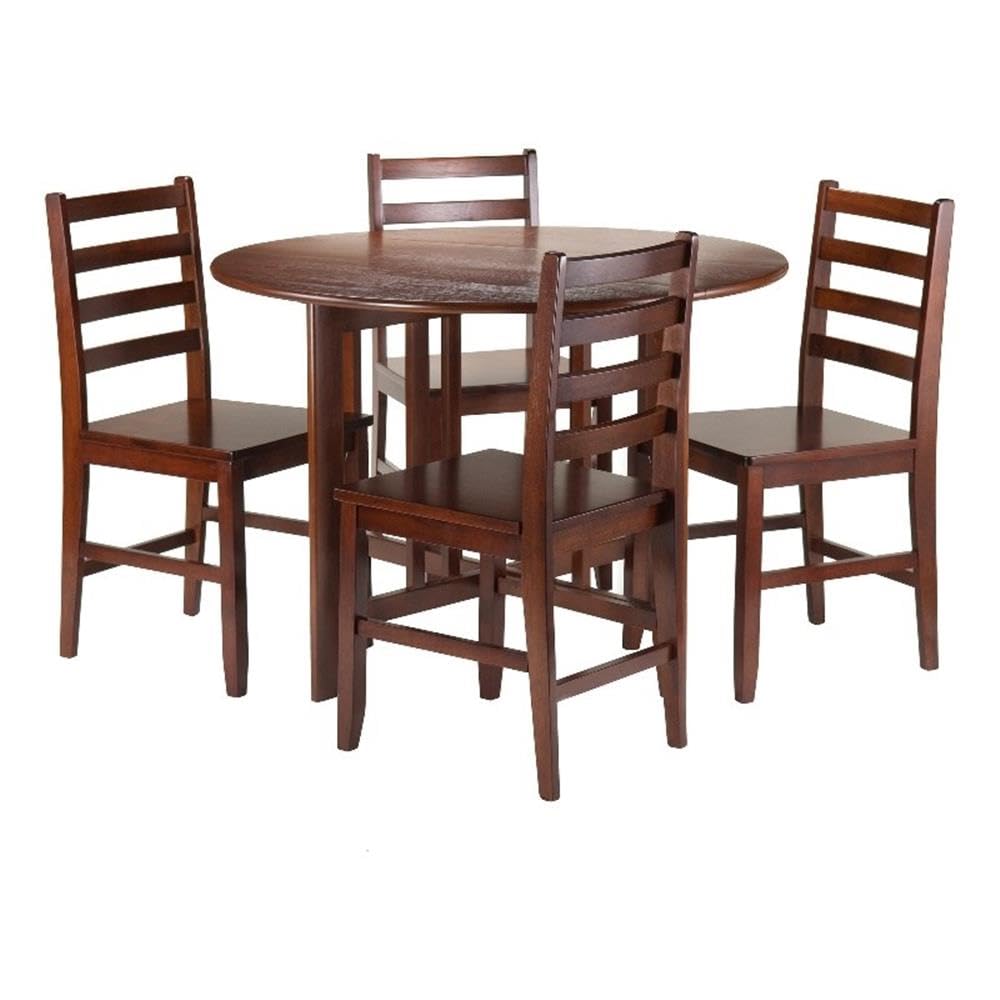 Winsome Alamo Dining, 4 Chairs, Walnut