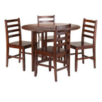 Winsome Alamo Dining, 4 Chairs, Walnut