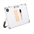 Eduway Non-Magnetic Dry Erase 1x1.5 Feet White Board with Stand | Standing Whiteboard | Table Top with Paper Clip for Study, Lea