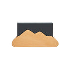 Pandapark Bussiness Card Holder For Desk,Cloud Formation,Wood Business Card Display Holder,Unibody,1Pcs,L4.53' X W1.14' X H1.5