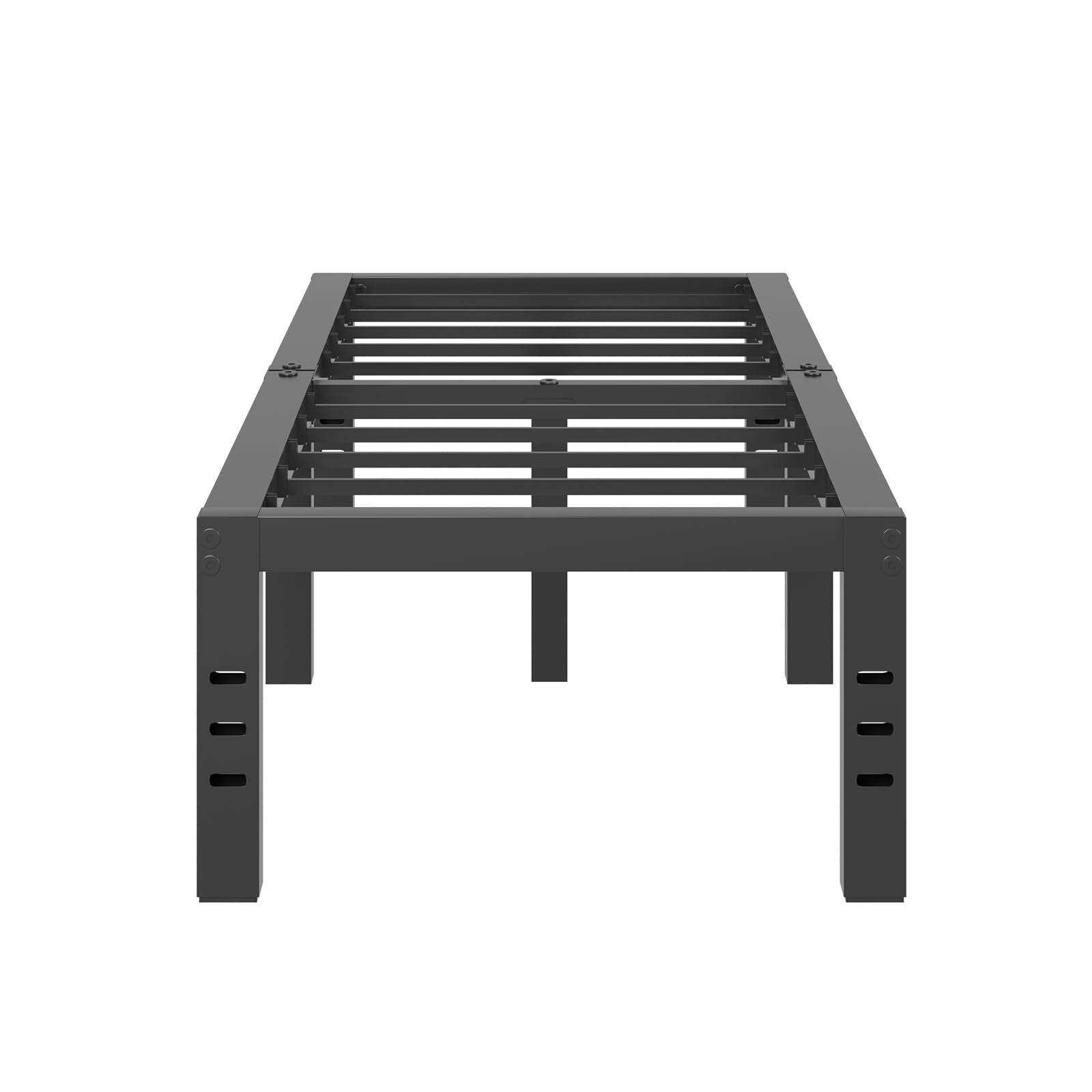 Novilla Bed Frame Twin, 18 Inch Simplicity Metal Platform Twin Size Bed Frame With Underbed Storage, No Box Spring Needed, Heavy Duty Steel Slat Support, For Bedroom, Guest Room, Noiseless