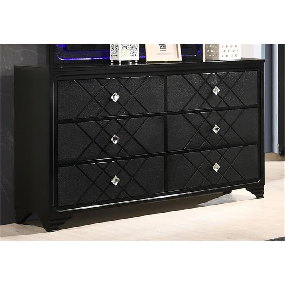 Coaster Home Furnishings Penelope 6-Drawer Bedroom Dresser Midnight Star