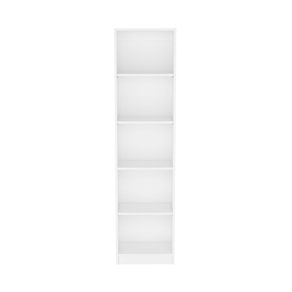 DEPOT E-SHOP Vinton XS Bookcase Compact Bookshelf with Multiple Shelves, White