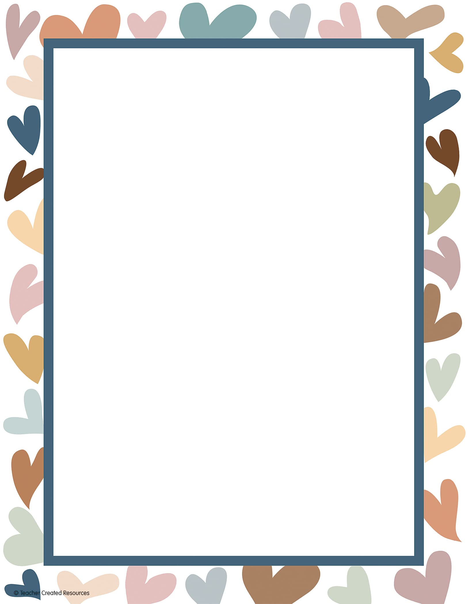 Teacher Created Resources Everyone Is Welcome Hearts Computer Paper, 50 Sheets