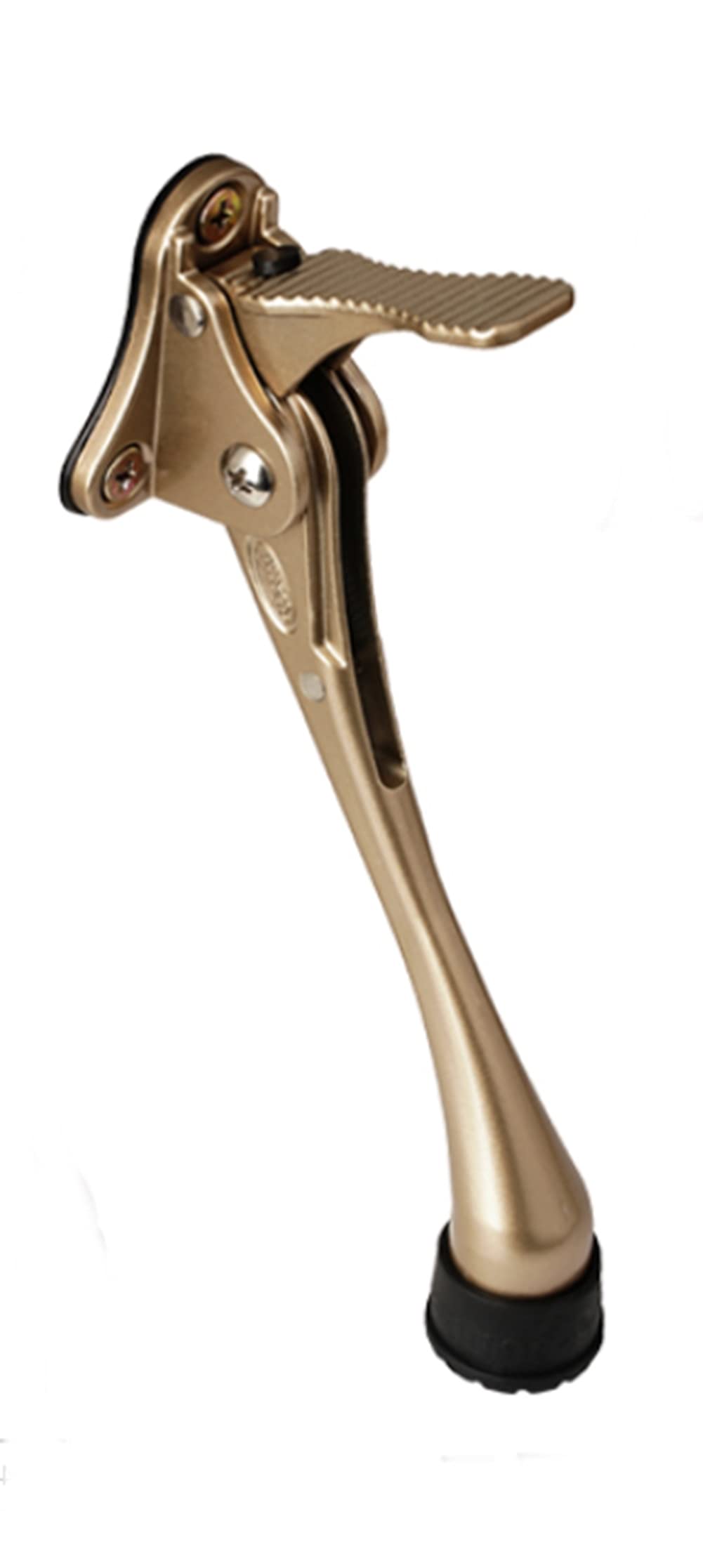 Home&I Kickdown Door Stopper, 6-Inch Commercial Heavy Duty Door Stop Holder Kick Door Kickstand Height-Adjustable Rubber Foot (G