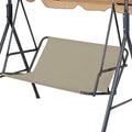 Jewelth Swing Seat Cover, 600D Oxford Cloth, Waterproof, For Outdoor Porch Garden Yard Swings (Beige, 45.27''X18.89''X18.89'')