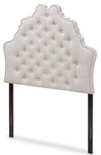 Baxton Studio Hilda Modern and Contemporary Greyish Beige Fabric Twin Size Headboard