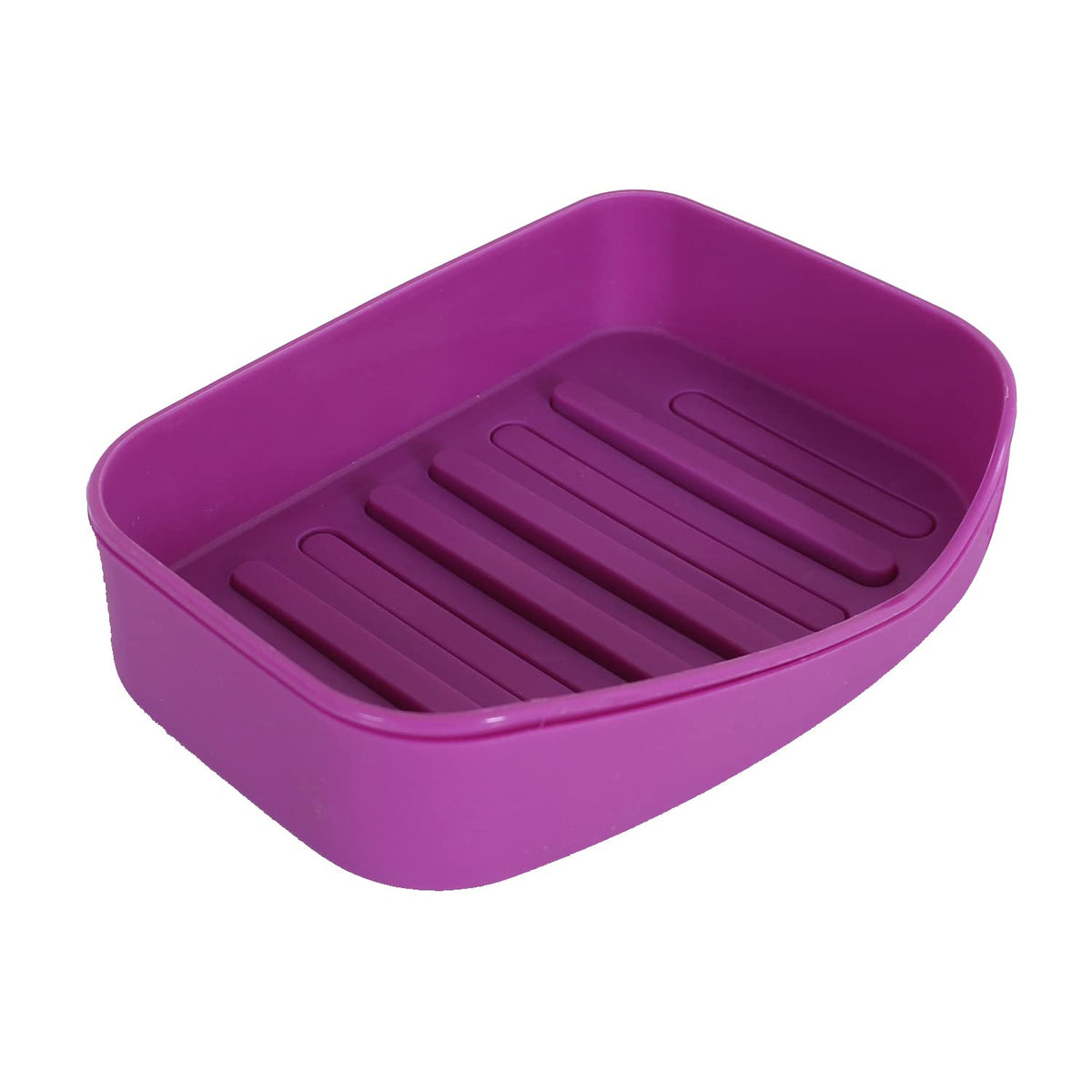 Kuber Industries Saop Holder for Kitchen Sink|Portable Plastic Double Desk Self Draining Soap Holder|Soap Holder for Kitchen Bat